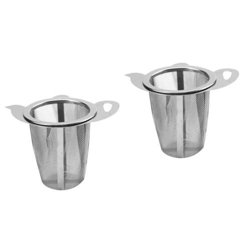 Ciieeo 2sätze Edelstahl Teefilter Mit Doppelgriffen Feinmaschiger Tee-ei-sieb Für Losen Tee Für Teekannen Und Tassen Hochwertiger Teebereiter Für Volles Praktisches Teezubehör Für Ciieeo 2sätze Edelstahl Teefilter Mit Doppelgriffen Feinmaschiger Tee-ei-sieb Für Losen Tee Für Teekannen Und Tassen Hochwertiger Teebereiter Für Volles Praktisches Teezubehör Für von Ciieeo
