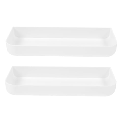 Ciieeo 2 Sätze Toiletry Storage Rack Weiß Rostfrei Küchen Badezimmer Wandregal mit Schutzgitter Installieren Belastbar von Ciieeo
