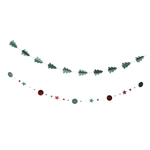 Ciieeo 2 Sätze Weihnachtsbaum Deko Girlanden aus Papier Mini Baum Grün Sternen Banner Rot Grün Leichte DIY Weihnachtsanhänger für Festliche Party und Wohnungsdekoration Ciieeo 2 Sätze Weihnachtsbaum Deko Girlanden aus Papier Mini Baum Grün Sternen Banner Rot Grün Leichte DIY Weihnachtsanhänger für Festliche Party und Wohnungsdekoration von Ciieeo