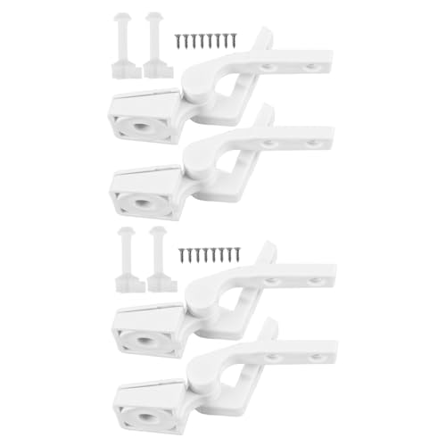 Ciieeo 2 Sätze Weißes Kunststoff-wc-sitz-scharnier mit Schrauben und Muttern Montage-hardware Stabile Ersatzteile für Toilettensitz Reparatur Einfache Installation Montageset Ciieeo 2 Sätze Weißes Kunststoff-wc-sitz-scharnier mit Schrauben und Muttern Montage-hardware Stabile Ersatzteile für Toilettensitz Reparatur Einfache Installation Montageset von Ciieeo