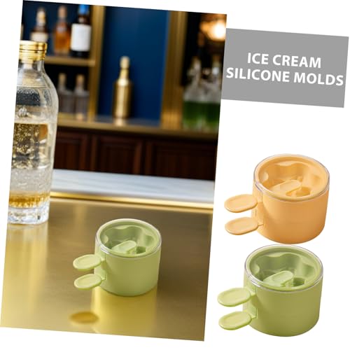 Ciieeo 2 Satz Silikon Popsicle Formen Doppellagige Flexible Eis-popsicle-moulds aus Lebensmittelechtem Silikon Vielseitig für Eis Kuchen für Erwachsene Platzsparend von Ciieeo
