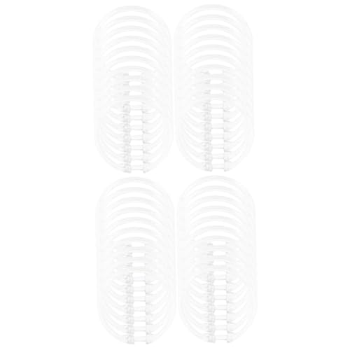 Ciieeo 48stücke Transparente Duschvorhangringe Runde Duschvorhanghaken Installieren Entfernen Für Badezimmer-duschstangen Und Langlebig von Ciieeo