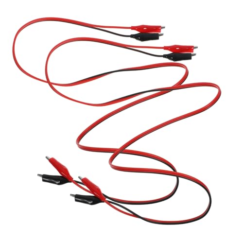 Ciieeo 2 Stück Alligator Clips mit Draht Doppelendige Prüfleitungen für Einfache Tests und Verbindungen Elektrotechnik für Multimeter und Experimente Ciieeo 2 Stück Alligator Clips mit Draht Doppelendige Prüfleitungen für Einfache Tests und Verbindungen Elektrotechnik für Multimeter und Experimente von Ciieeo