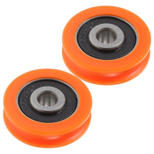 Ciieeo 2 Stück Doppelkonvexe Nylon Rillenkugellager Roller Skate Ersatzrollen Verschleißfest Rostbeständig Stabile Passform Geeignet für Rollschuhe Scooter Skateboard Zubehör von Ciieeo