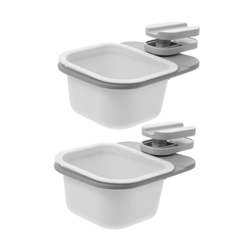 Ciieeo 2 Stück Drehbarer Tisch-müllbehälter aus Robustem Kunststoff Kompakte Aufbewahrungsbox für Schreibtisch und Küche Tragbarer Tischabfallbehälter Vielseitiger Kunststoff-abfalleimer von Ciieeo