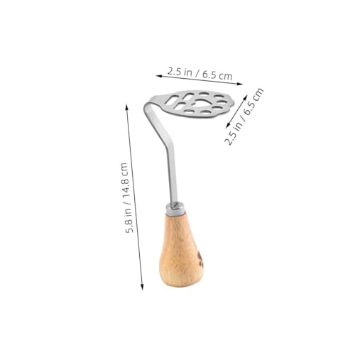 Ciieeo 2 Stück Edelstahl Kartoffelstampfer mit Holzgriff Manueller Kartoffelstampfer und Pürierwerkzeug für Kartoffelpüree Avocado Bohnen und Gemüse Ergonomisch Einfach zu Bedienen Ciieeo 2 Stück Edelstahl Kartoffelstampfer mit Holzgriff Manueller Kartoffelstampfer und Pürierwerkzeug für Kartoffelpüree Avocado Bohnen und Gemüse Ergonomisch Einfach zu Bedienen von Ciieeo