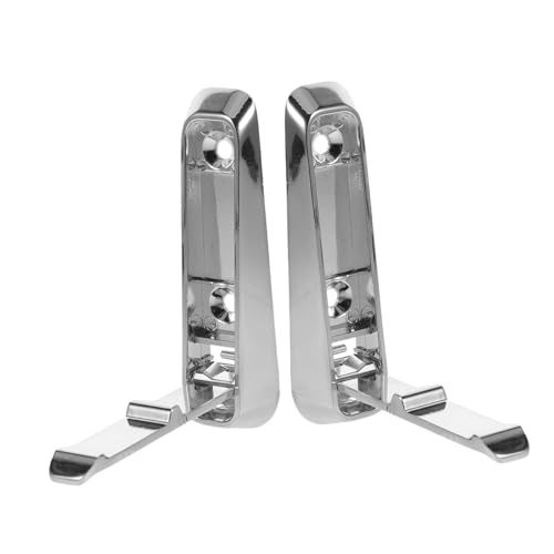 Ciieeo 2 Stück Faltbare Wandhaken aus Aluminiumlegierung Faltbar Starker Kleber Belastbar für Rucksack Mantel Handtuch Tasche Unsichtbar Platzsparend für Bad Küche Flur von Ciieeo