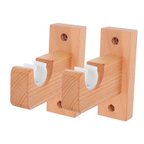 Ciieeo 2 Stück Holz Gardinenstangenhalterung Schwerlast Deckenmontage Gardinenhalter für Küche Schlafzimmer Wohnzimmer mit Benutzerfreundlichem Haken und Einfacher Installation Teiliges Ciieeo 2 Stück Holz Gardinenstangenhalterung Schwerlast Deckenmontage Gardinenhalter für Küche Schlafzimmer Wohnzimmer mit Benutzerfreundlichem Haken und Einfacher Installation Teiliges von Ciieeo