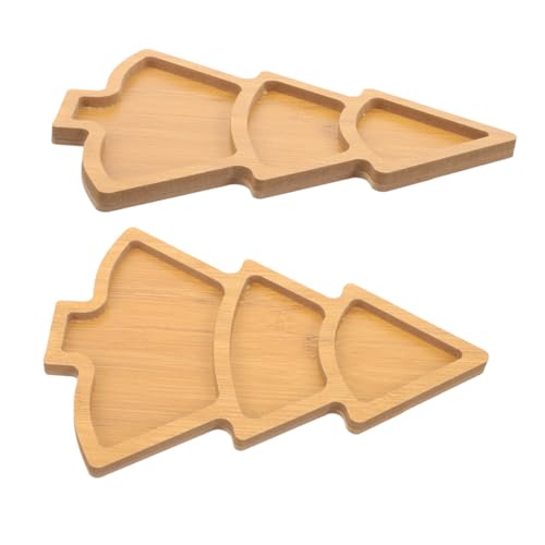 Ciieeo 2 Stück Holz Weihnachtsbaum Serviertablett Teilig für Snacks für Festtagsfeiern Restaurantnutzung und Fast Food Service Ciieeo 2 Stück Holz Weihnachtsbaum Serviertablett Teilig für Snacks für Festtagsfeiern Restaurantnutzung und Fast Food Service von Ciieeo