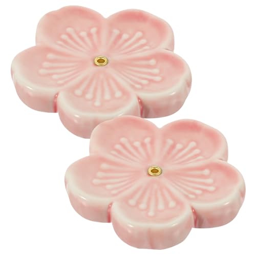 Ciieeo 2 Stück Keramik Räucherstäbchenhalter mit Kirschblüten Design Dekorative Duftstäbchen Ablage Staubfangende Eleganter Tisch schmuck für Büro Yoga Schlafzimmer Zufällige Farbe Ciieeo 2 Stück Keramik Räucherstäbchenhalter mit Kirschblüten Design Dekorative Duftstäbchen Ablage Staubfangende Eleganter Tisch schmuck für Büro Yoga Schlafzimmer Zufällige Farbe von Ciieeo