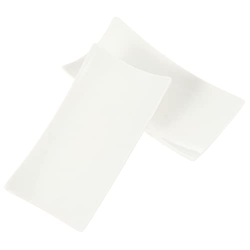 Ciieeo 2 Stück Keramisches Handtuchtablett Praktischer Organizer für Feuchte Handtücher Rechteckiges Design für Familienfeiern Hochzeiten und Restaurants von Ciieeo