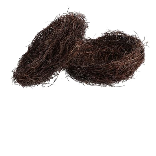 Ciieeo 2 Stück Kunstvolle Vogelnester aus Rattan Dekorative Bird Nest Ornamente für Garten und Bastelprojekte für Kreative Gestaltung und Vogelzubehör Ciieeo 2 Stück Kunstvolle Vogelnester aus Rattan Dekorative Bird Nest Ornamente für Garten und Bastelprojekte für Kreative Gestaltung und Vogelzubehör von Ciieeo