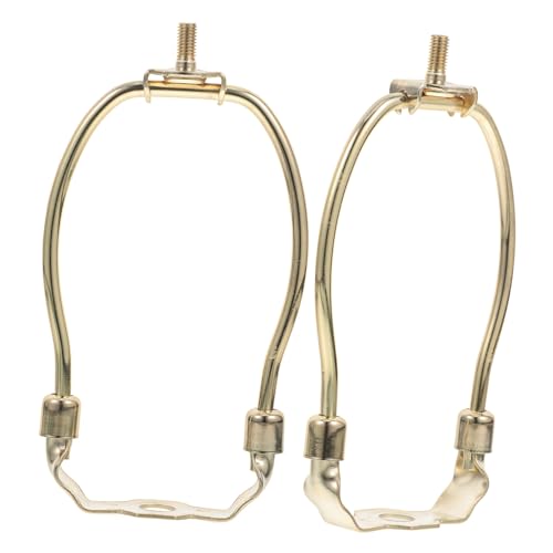 Ciieeo 2 Stück Lampenschirm Harfenhalterung Stabile Metallhalterung mit Elegantem Horn Design Abnehmbar Goldfarben Passend für Tisch und Stehlampen Sichere Befestigung Ciieeo 2 Stück Lampenschirm Harfenhalterung Stabile Metallhalterung mit Elegantem Horn Design Abnehmbar Goldfarben Passend für Tisch und Stehlampen Sichere Befestigung von Ciieeo