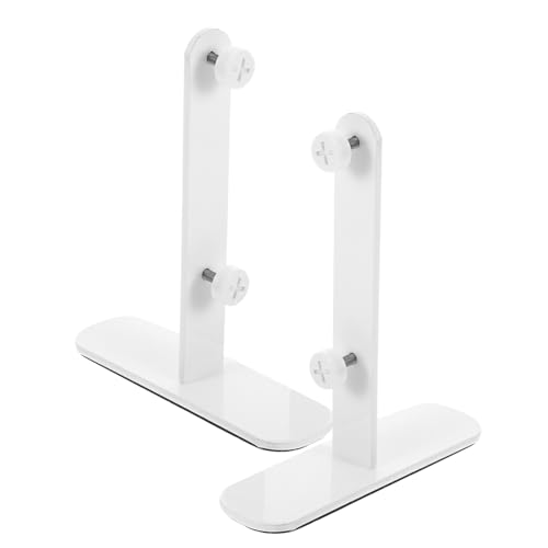 Ciieeo 2 Stück Metall pegboard tischhalter T förmige Halterung Stabile Aufsteller für Schreibtisch lochplatten Büro Arbeitsbereich Organizer Weiß von Ciieeo