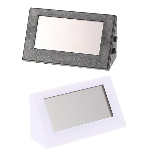 Ciieeo 2 Stück Mini Auto Uhr Set Digitale LED Armaturenbrett Uhr für Fahrzeug Schreibtisch ohne Batterie von Ciieeo
