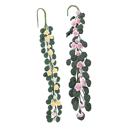 Ciieeo 2 Stück Miniature Blumenstrang Dekorative Kunstpflanzen für Mini Häuser Simulation Blumen für Tisch und Regale Vivid Design Gelb und Rosa Ciieeo 2 Stück Miniature Blumenstrang Dekorative Kunstpflanzen für Mini Häuser Simulation Blumen für Tisch und Regale Vivid Design Gelb und Rosa von Ciieeo