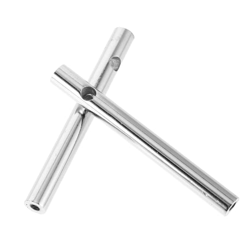 Ciieeo 2 Stück Möbelverbinder Beschläge für Glasschränke Weinschrank-Hardware kleine Leitplankenbeschläge Verbinder für Möbel Anschlüsse für Postkappen Handläufe. Rostfreier Stahl Silber von Ciieeo