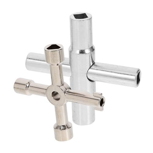 Ciieeo 2 Stück Multifunktionale Wasserhahn Schlüssel Teiliges aus Verzinktem für Wasserzähler und Gaszähler für Elektriker und Sanitärarbeiten Ciieeo 2 Stück Multifunktionale Wasserhahn Schlüssel Teiliges aus Verzinktem für Wasserzähler und Gaszähler für Elektriker und Sanitärarbeiten von Ciieeo