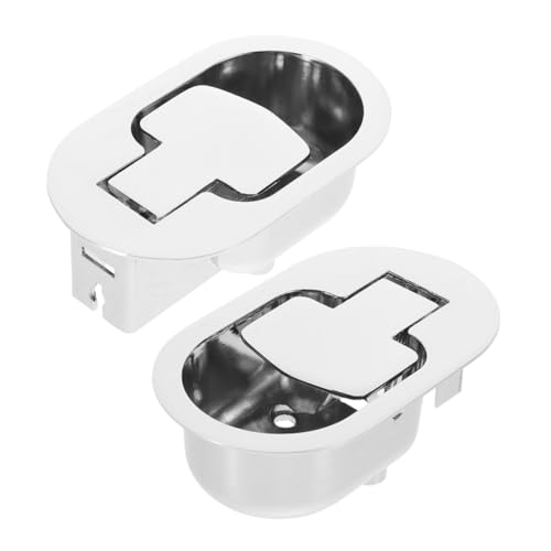 Ciieeo 2 Stück Recliner Zuggriff Ersatzteile für Sofa und Liegestuhl Metall Zughebel für Einfache Installation und Bequeme Bedienung Silber von Ciieeo