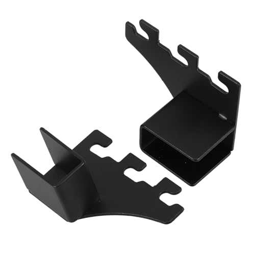 Ciieeo 2 Stück Regalstützclips für Schränke Metallregalhalterungen mit Links Rechts Unterstützung Robuste und Stabile Regalstützen für Bücherregale und Küchenschränke Schwarz von Ciieeo