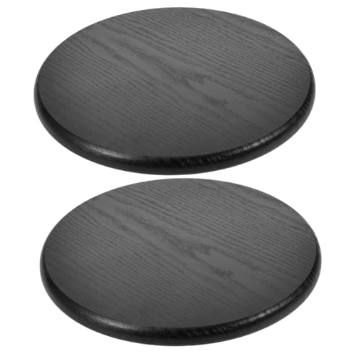 Ciieeo 2 Stück Runder Holzsitzfläche Ersatz für Barhocker Stabile Holzplatte Elegant Gemaserte Sitzfläche Einfach zu Montierender Ersatz für Runde Hocker Strapazierfähig und Formbeständig von Ciieeo