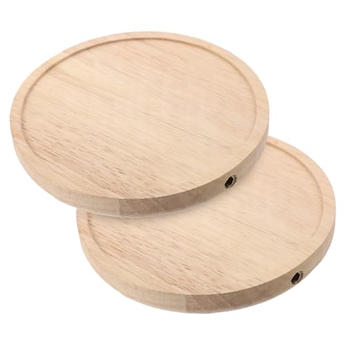Ciieeo 2 Stück Rundes Holz Wandregal Ø Schweberegal Wandboard Robust Für Wohnzimmer Schlafzimmer Badezimmer Dekoratives Display Regal von Ciieeo