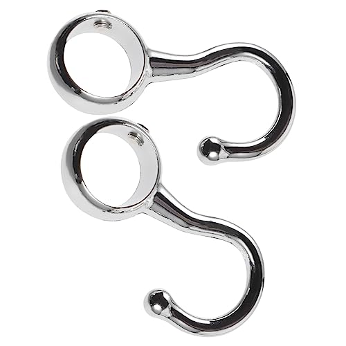 Ciieeo 2 Stück Rundrohr Fixierhaken aus Zinklegierung Robuste Gardinenstangen Halterung Windfeste Positionierungshaken für Kleiderstange und Wäschetrockenstange Einfache Montage ohne Ciieeo 2 Stück Rundrohr Fixierhaken aus Zinklegierung Robuste Gardinenstangen Halterung Windfeste Positionierungshaken für Kleiderstange und Wäschetrockenstange Einfache Montage ohne von Ciieeo