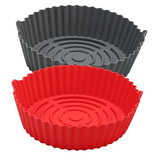 Ciieeo 2 Stück Silikon Liner für Heißluftfritteuse Wiederverwendbar Antihaft Silikon Topf und Rot für Zuhause Einfachen von Lebensmitteln Ciieeo 2 Stück Silikon Liner für Heißluftfritteuse Wiederverwendbar Antihaft Silikon Topf und Rot für Zuhause Einfachen von Lebensmitteln von Ciieeo