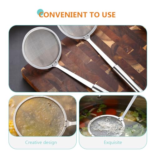 Ciieeo 2 Stück Teiliges Edelstahl Siebset mit Feinem Netz Ölabscheidender Frittierlöffel Ergonomisch Rostfrei mit Aufhängeloch Vielseitig für Küche und Speiseölfilterung Ciieeo 2 Stück Teiliges Edelstahl Siebset mit Feinem Netz Ölabscheidender Frittierlöffel Ergonomisch Rostfrei mit Aufhängeloch Vielseitig für Küche und Speiseölfilterung von Ciieeo