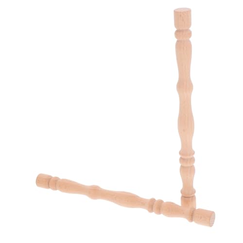 Ciieeo 2 Stück Teiliges Holzsäulen mit Römischem Säulendesign Fein Geschliffen Glatte Oberfläche Klassische Dekoration für Möbel Heimwerkerprojekte Wohnraumgestaltung von Ciieeo