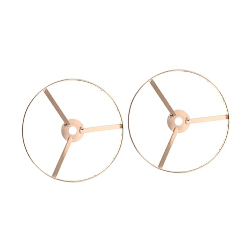 Ciieeo 2 Stück Teiliges Lampenschirm Eisenrahmen DIY Lampenschirmhalter Vintage Metallring für Tisch und Deckenlampen Einfache Installation Vielseitig Einsetzbar für Wohnraumgestaltung von Ciieeo