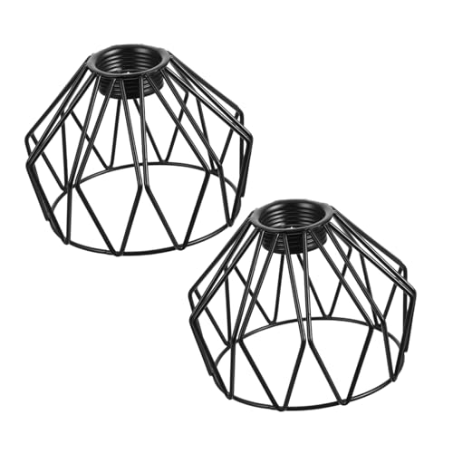 Ciieeo 2 Stück Teiliges Metall Lampenschirm- Schwarzer Eisen-draht Vogelkäfig-design Robuste Metallgitter-abdeckung für Industrielle Pendelleuchten Vielseitig Kompatibel Rustikaler Ciieeo 2 Stück Teiliges Metall Lampenschirm- Schwarzer Eisen-draht Vogelkäfig-design Robuste Metallgitter-abdeckung für Industrielle Pendelleuchten Vielseitig Kompatibel Rustikaler von Ciieeo