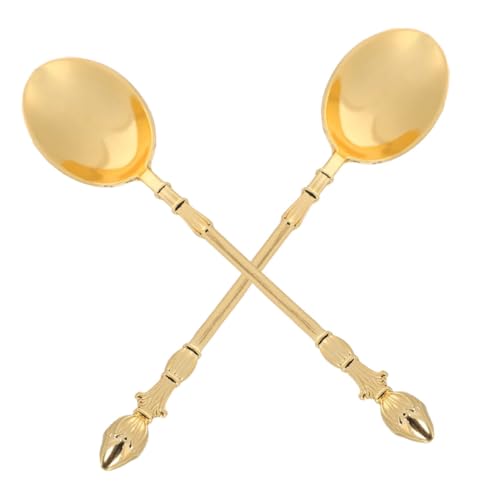 Ciieeo 2 Stück Teiliges Mini Dessertlöffel aus Langlebiger Legierung Niedliche Kleine Kaffeerührlöffel Stilvolle Teelöffel für Eiscreme Joghurt Marmelade Vielseitiges Besteck für Zuhause Ciieeo 2 Stück Teiliges Mini Dessertlöffel aus Langlebiger Legierung Niedliche Kleine Kaffeerührlöffel Stilvolle Teelöffel für Eiscreme Joghurt Marmelade Vielseitiges Besteck für Zuhause von Ciieeo