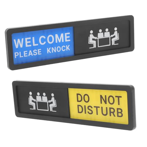 Ciieeo 2 Stück Teiliges Privacy Slider Türschild für Büro und Konferenzräume Praktisches Unauffällig Schild mit Klarer Beschriftung für Arbeits Besprechungsräume von Ciieeo