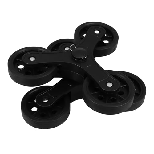 Ciieeo 2 Stück Teiliges Shopping Cart Dreieck räder Robuste Kunststoff ersatzrollen für Einkaufswagen mit Treppensteigerfunktion Geräuschlose Belastbare Transportrollen für Mühelosen von Ciieeo