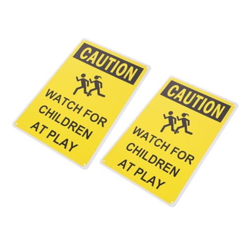 Ciieeo 2 Stück Teiliges Sicherheits Warnschild aus Reflektierendes Straßenschild Langsam Fahren Hohe Sichtbarkeit für Schulzonen Wohngebiete Parks Einfache Montage von Ciieeo