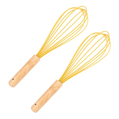 Ciieeo 2 Stück Teiliges Silikon Handrührgerät mit Holzgriff Lebensmittelecht Sicher und Robust Manuelles Ei und Sahne Schlagwerkzeug für Backen und Kochen zu Hause Ciieeo 2 Stück Teiliges Silikon Handrührgerät mit Holzgriff Lebensmittelecht Sicher und Robust Manuelles Ei und Sahne Schlagwerkzeug für Backen und Kochen zu Hause von Ciieeo