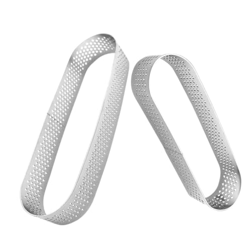 Ciieeo 2 Stück Teiliges Tortenring aus Perforierte Backform für Mousse und Antihaftbeschichtet Multifunktionales Backwerkzeug für Zuhause Leicht und Einfach zu Reinigen von Ciieeo