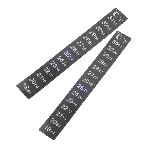 Ciieeo 2 Stück Thermometer Aufkleber Selbstklebend Temperaturmessung für Fermentation Hohe Genauigkeit Digitaler Temperaturaufkleber Für Gärung Weinbereitung von Ciieeo