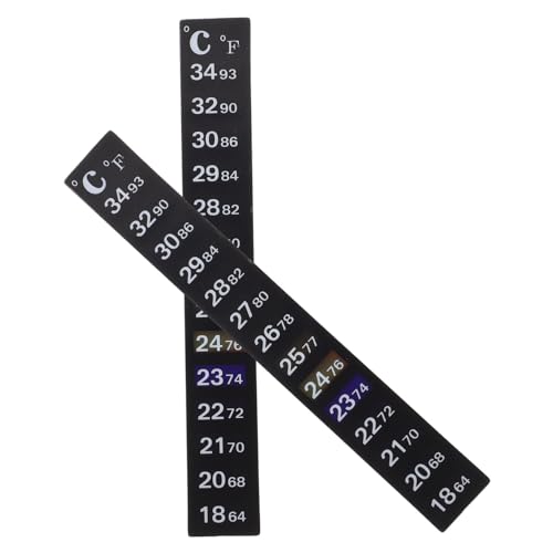 Ciieeo 2 Stück Thermometer Aufkleber für Aquarium Farbwechsel Temperaturanzeige für Fischbecken Einfach Anzubringen und Selbstklebend Geeignet für Süß und Meerwasseraquarien Ciieeo 2 Stück Thermometer Aufkleber für Aquarium Farbwechsel Temperaturanzeige für Fischbecken Einfach Anzubringen und Selbstklebend Geeignet für Süß und Meerwasseraquarien von Ciieeo