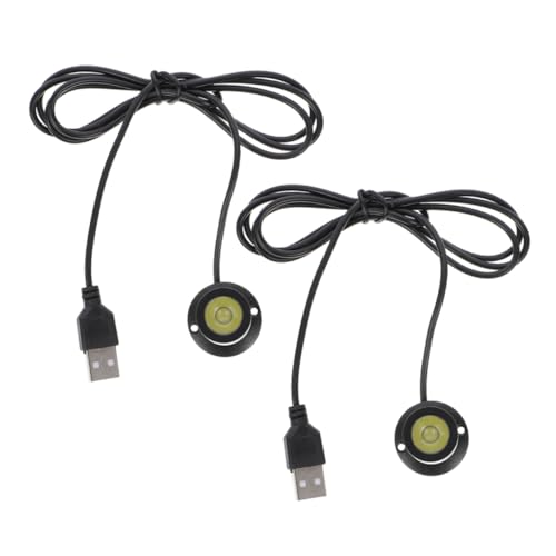 Ciieeo 2 Stück USB LED Mini Spotlight Kabellose Schmuckvitrinenbeleuchtung mit USB Hochintensive LED Strahler für Schaufenster und Vitrinen Einfache Montage ohne Bohren Kompakt und von Ciieeo