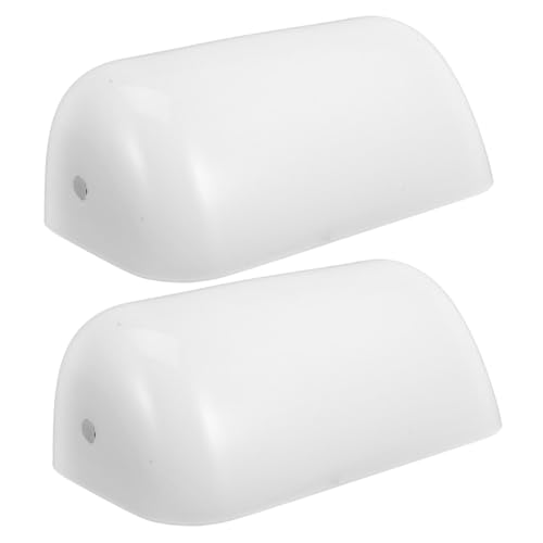 Ciieeo 2 Stück Vintage Glasschirm für Bankers Schreibtischlampe Weiß Ersatz Lampenschirm Retro Glas Ersatzschirm für Büro Bibliothek Tisch Bankierlampen Ciieeo 2 Stück Vintage Glasschirm für Bankers Schreibtischlampe Weiß Ersatz Lampenschirm Retro Glas Ersatzschirm für Büro Bibliothek Tisch Bankierlampen von Ciieeo