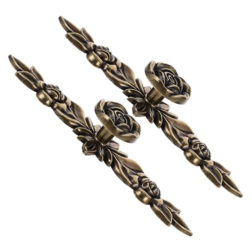 Ciieeo 2 Stück Vintage Möbelknöpfe Blüten Design Langlebige Installieren für Schränke Kommoden von Ciieeo