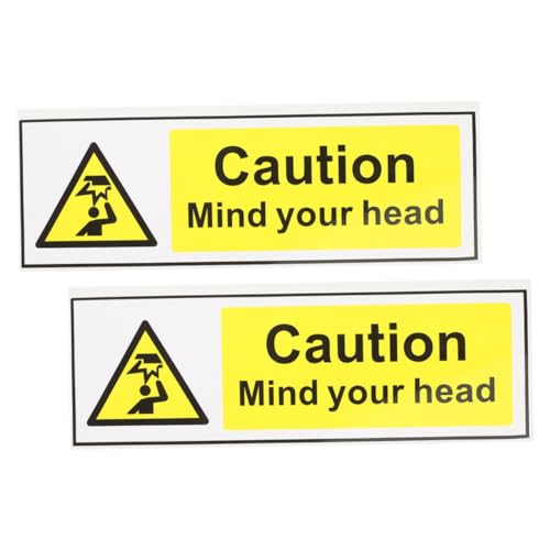 Ciieeo 2 Stück Warnschild Achtung Kopf Aufkleber Selbstklebend Niedrige Decke Warnhinweis Sicher Für Zuhause Büro Werkstatt Ciieeo 2 Stück Warnschild Achtung Kopf Aufkleber Selbstklebend Niedrige Decke Warnhinweis Sicher Für Zuhause Büro Werkstatt von Ciieeo