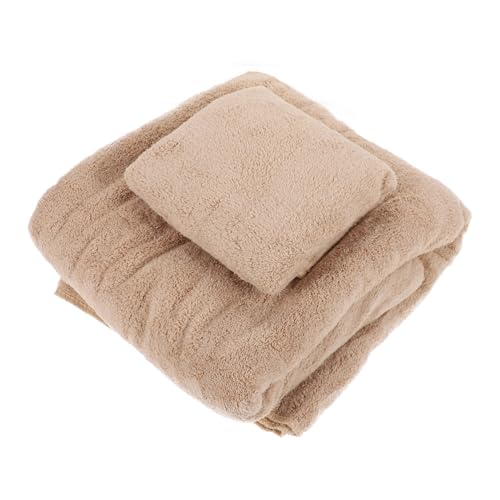 Ciieeo 2-teiliges Schnelltrocknendes Badetuch-Set Aus Korallenvlies Weiche Und Saugfähige Duschtücher Für Zuhause von Ciieeo