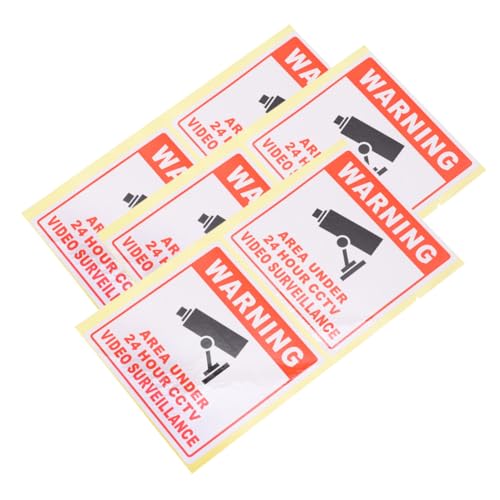 Ciieeo 20 Stück Cctv Videoüberwachung Warnschild Aufkleber Selbstklebend Rechteckige Warnhinweise Einfach zu Befestigen und Rückstandslos Entfernbar Geeignet für Schule Büro Gebäude Ciieeo 20 Stück Cctv Videoüberwachung Warnschild Aufkleber Selbstklebend Rechteckige Warnhinweise Einfach zu Befestigen und Rückstandslos Entfernbar Geeignet für Schule Büro Gebäude von Ciieeo