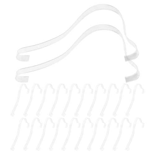 Ciieeo 20 Stück Schuhform-Einsätze: Klare Acrylhalter für Schuhpräsentation – Transparente Sandalenstütze zur Organizer-Aufbewahrung im Schrank und Ladengestell von Ciieeo