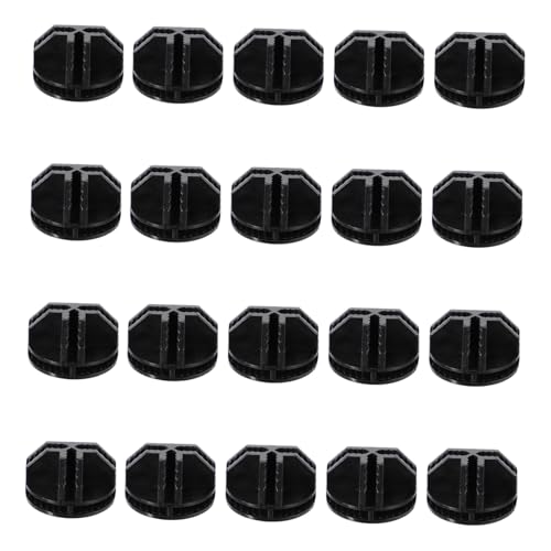 Ciieeo 20 Stück Teiliges Abs Steckregal verbindungsstück für Flexibles Schrank Aufbewahrungswürfel Kratzfeste Stabile Cube Organizer Clips in Schwarz für Vielseitige Steckregalsysteme von Ciieeo