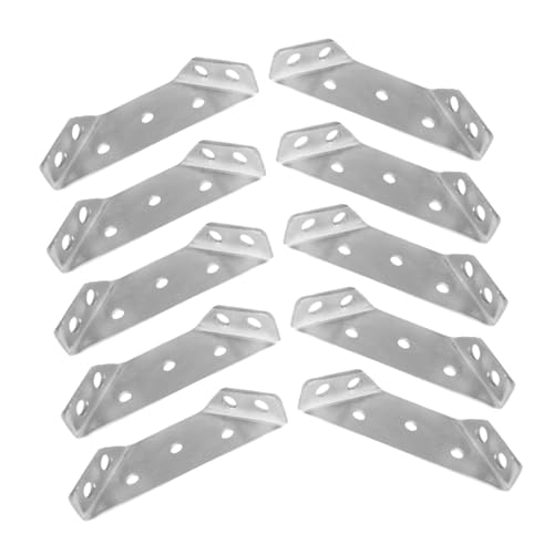 Ciieeo 20 Stück Teiliges Edelstahl Eckwinkel Präzise Winkelverbinder Möbelhalterung Stabile Dreiecksstütze für Schränke und Hängeschränke Einfache Montage mit Schrauben Inklusive von Ciieeo