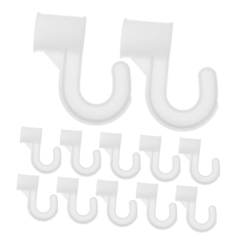 Ciieeo 20 Stück Teiliges Kleiderstangenverbinder aus Robustem Kunststoff Stabile Garderobenstangenhalter für Schlafzimmer und Studentenwohnheim Einfache Montage Belastbare Kleiderhaken von Ciieeo